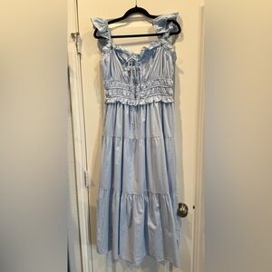 NWT Altar'd State Sky Blue Maxi Dress Size Large